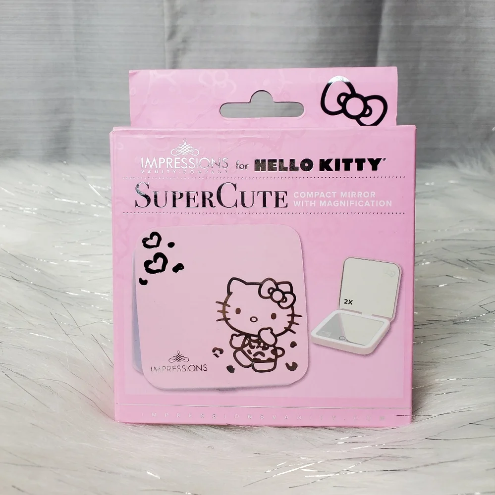 IMPRESSIONS FOR HELLO KITTY pink super cute compact mirror